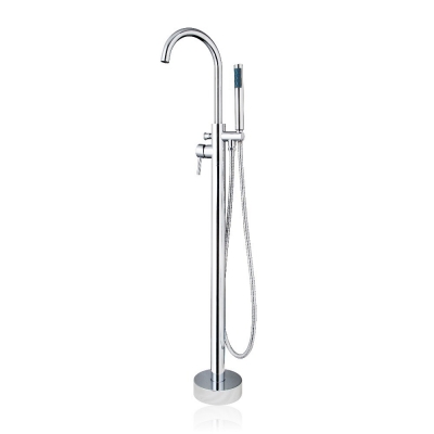 hello swivel 360 bathtub torneira floor mount polished chrome 50042/2 shower kitchen bathroom basin sink brass tap mixer faucet [floor-standing-3284]