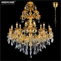 luxurious gold large crystal chandelier lamp crystal lustre light fixture 3 tiers 29 arms el lamp md3034 d1120mm h1450mm