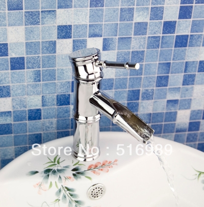 luxury one handle brass chrome basin faucet mixer tap for bathroom or washroom tree270 [bathroom-mixer-faucet-1846]