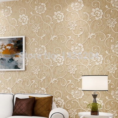 modern 3d wallpaper roll,wall paper bedroom living room tv background wall,papel de parede floral [wallpaper-roll-9379]