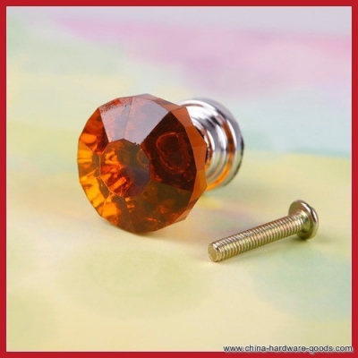 original barnd dealplus 1pc 26mm crystal cupboard drawer diamond shape cabinet knob pull handle #04 save up to 50% new design [Door knobs|pulls-394]