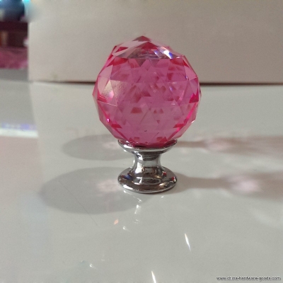 pink diamond crystal ball in hand luxury european wardrobe crystal ball, crystal ball in hand in hand with single hole