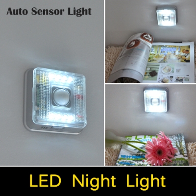 pir auto sensor motion detector led night light wireless infrared 8 leds lamp nightlight [led-night-light-5800]