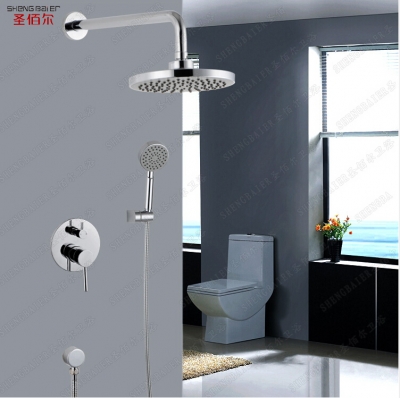 solid brass copper chrome shower faucet cold & water tap bathroom shower set mixer torneira chuveiro banheiro [bath-amp-shower-faucets-1402]