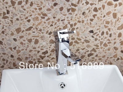 unique design bathroom chrome deck mount single handle wash basin chrome mix tap faucet ys-1202 [bathroom-mixer-faucet-2013]