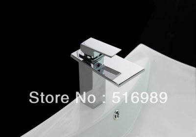well sold bathroom deck mount single handle single hole chrome tap faucet waterfall tree68bhgb