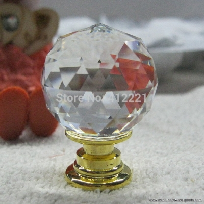 10pcs 25mm kids crystal drawer handle in brass fashion and from china factory new arrival