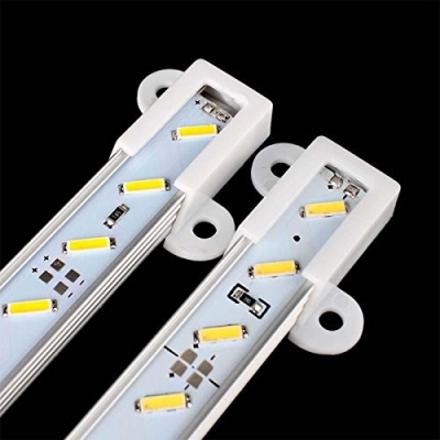10pcs*50cm factory whole 50cm dc 12v 36 smd 8020 led hard rigid led strip bar light with u aluminium shell +pc cover [led-strip-amp-led-hard-strip-6133]
