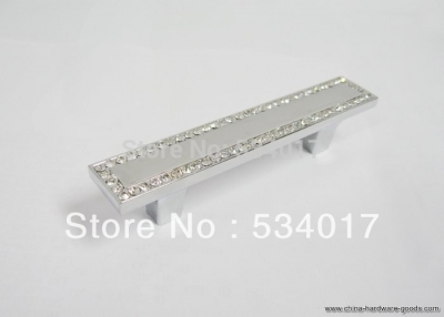 10pcs crystal drawer handles cabinet pulls for furniture hardware (c.c:96 mm)