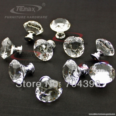 10pcs crystal sparkle diamond transparent cabinet cupboard knobs handles pulls dresser drawer furniture handles knobs pulls