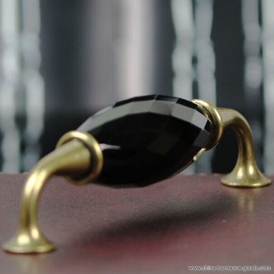 128mm fashion luxury black k9 crystal kichen cabinet handles bronze zinc alloy dresser wardrobe cupboard furniture handles pulls