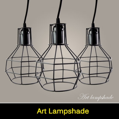 2015 vintage pendant lamp light black metal iron lampshade lamp cover e27 220v loft coffee bar restaurant kitchen lights [art-pendant-light-1246]