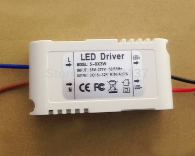 5pcs (5-9) x 3w input 85-265v output 18-32v 630ma 50/60hz 15w 18w 20w 24w 27w high power led driver for led light [lighting-transformers-6559]