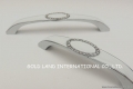 96mm crystal glass cabinet drawer handle