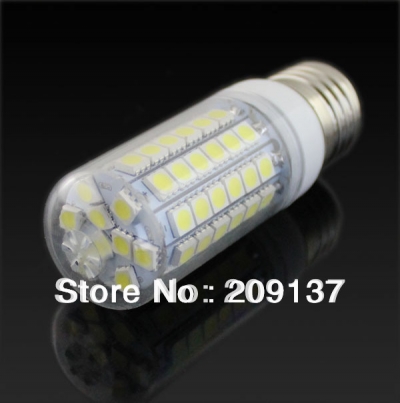 ac 220-240v 69 led 5050 e27 g9 corn light bulb 12w warm white/white led lighting