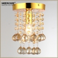 amber crystal chandelier light fixture crystal lustre lamp crystal light for aisle hallway porch corridor staircase