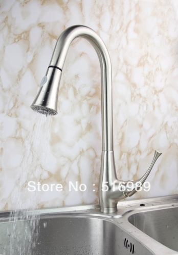 brushed nickel pull out tap kitchen sink mixers tap kitchen pull out faucets touch faucet hejia124