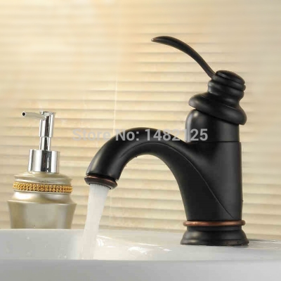 classic antique brass single hole basin mixer [basin-faucet-29]
