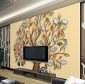 custom any size 3d wall mural wallpaper, abstract chinoiserie relief romantic color tree wallpaper murals