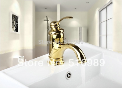 durable golden polished bathroom tap faucet mixer 9816/9 [golden-3838]