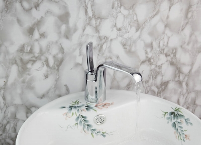 e_pak bathroom 8418b/8 contemporary square 360 degree swivel handle tap chrome single hole mixer basin faucet [worldwide-free-shipping-9648]