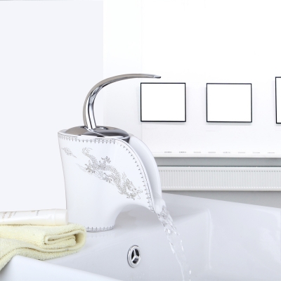 e-pak beautiful design for home single handle single hole waterfall ceramic spout l92 bathroom basin sink faucet