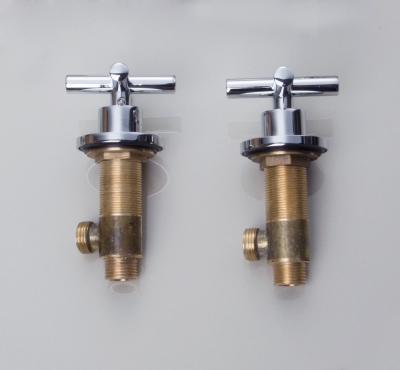 e-pak k/2 &cold handles shower water saving bathroom basin sink chrome brass mixer tap taps faucet accessories