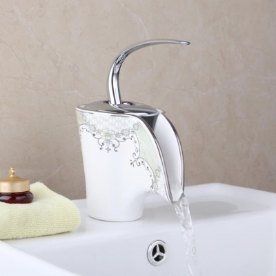 e-pak modern ceramic plate spool l75 deck mounted single handle single hole ceramic bathroom basin sink faucet