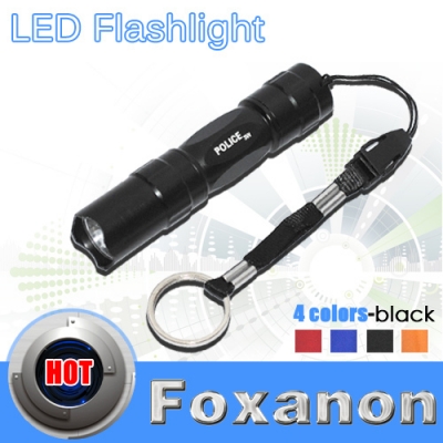 foxanon brand ultra bright mini aluminum handy flashlight waterproof torch portable cree q5 chip lighting 1pcs/lot