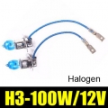 h3 light bulbs 6000k halogen xenon h3 12v 100w fog lamp factory car styling parking 2pcs/lot zm01135