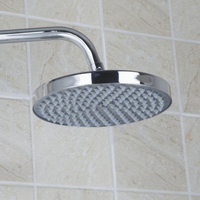 hello 2104 polished chrome abs 8" square style rainfall bathroom shower head top sprayer [normal-shower-head-7416]