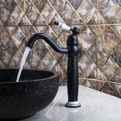 hello tall wash basin bathroom oil rubbed black bronze 97105 deck mounted ceramice single handle sink torneira faucets mixer tap [bathroom-mixer-faucet-1794]