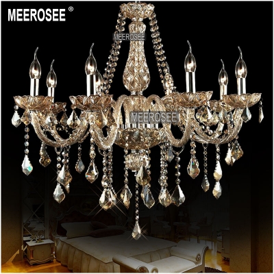 home lighting crystal chandelier light cognac glass chandeleir beads vintage crystal suspension lamp for el, foyer ,villa