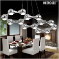 italian design rectangle modern led chandelier light / lamp / lighting fixture for dining room, bedroom, foyer