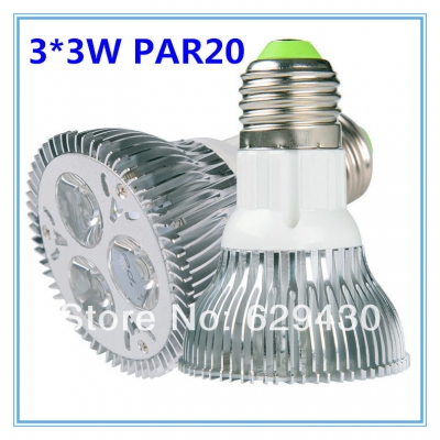 led light par 20 9w spotlight dimmable e27 85v-265v cold white warm white par20
