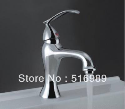new brand 3 color led bathroom chrome deck mount single handle wash basin sink vessel torneira tap mixer faucetct70