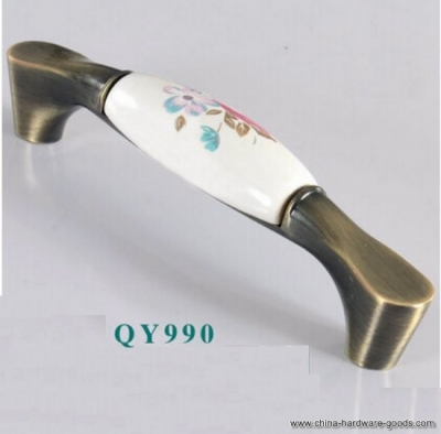 qy990 128mm 5.04" retail ceramic cabinet cupboard knob drawer wardrobe pulls handles [Door knobs|pulls-2252]