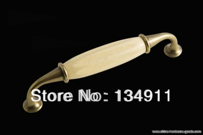 10pcs 128mm white furniture ceramic knobs kitchen door handles antique dresser drawer pulls [Door knobs|pulls-2433]