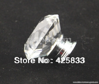 10pcs 30mm k9 crystal drawer pulls and glass diamond sparkle door knobs for kitchen hardware