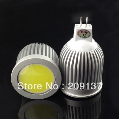 12v ac/dc dimmable 9w mr16 gu5.3 cob led lamp light led spotlight white/warm white led lighting