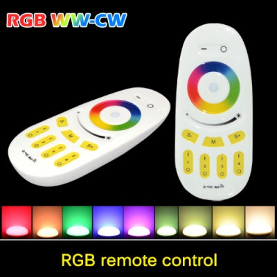 1pcs lot 2015 mi light wireless 2.4g 4-zone rgbw rf wifi led dimmable remote controller for for led lamps bulb led strip [led-smart-mi-light-5984]