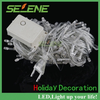 200pcs/lot 20m 200 led string light for christmas party wedding fairy light decorative christmas 110v/220v eu/us plug