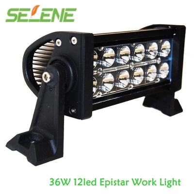 2pcs fedex 7inch 36w epistar led light bar flood off road light for truck boat militray equipment led work light bar