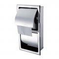 304 stainless steel into wall toilet paper holder box toilet double paper box tissue box sb100-2