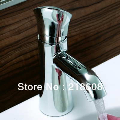 bathroom products deck mounted mixer vintage style bathroom sink faucet with solid copper. [chrome-basin-faucet-2326]