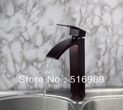 deck mount single hand modern bathroom sink basin mixer tap oil rubbed brone faucet abre5