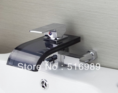 glass laundry bathroom kitchen wall mount basin faucet single cold tap bathtub hejia33