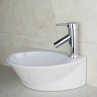 hello bathroom ceramic sink wash basin set countertop rectangular tw32048051a/115 with chrome faucet mixer taps [ceramic-sink-2284]