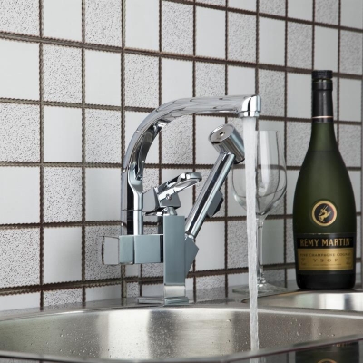 hello modern swivel pull out kitchen faucet chrome 92347sp039 torneira basin mixer brass taps vessel vanity sink deck mounted [kitchen-swivel-faucet-mixer-4457]