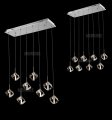 ice shape crystal ceiling lighting fixture surface mounted crystal led lamp for dining room, hallway aisle corridor